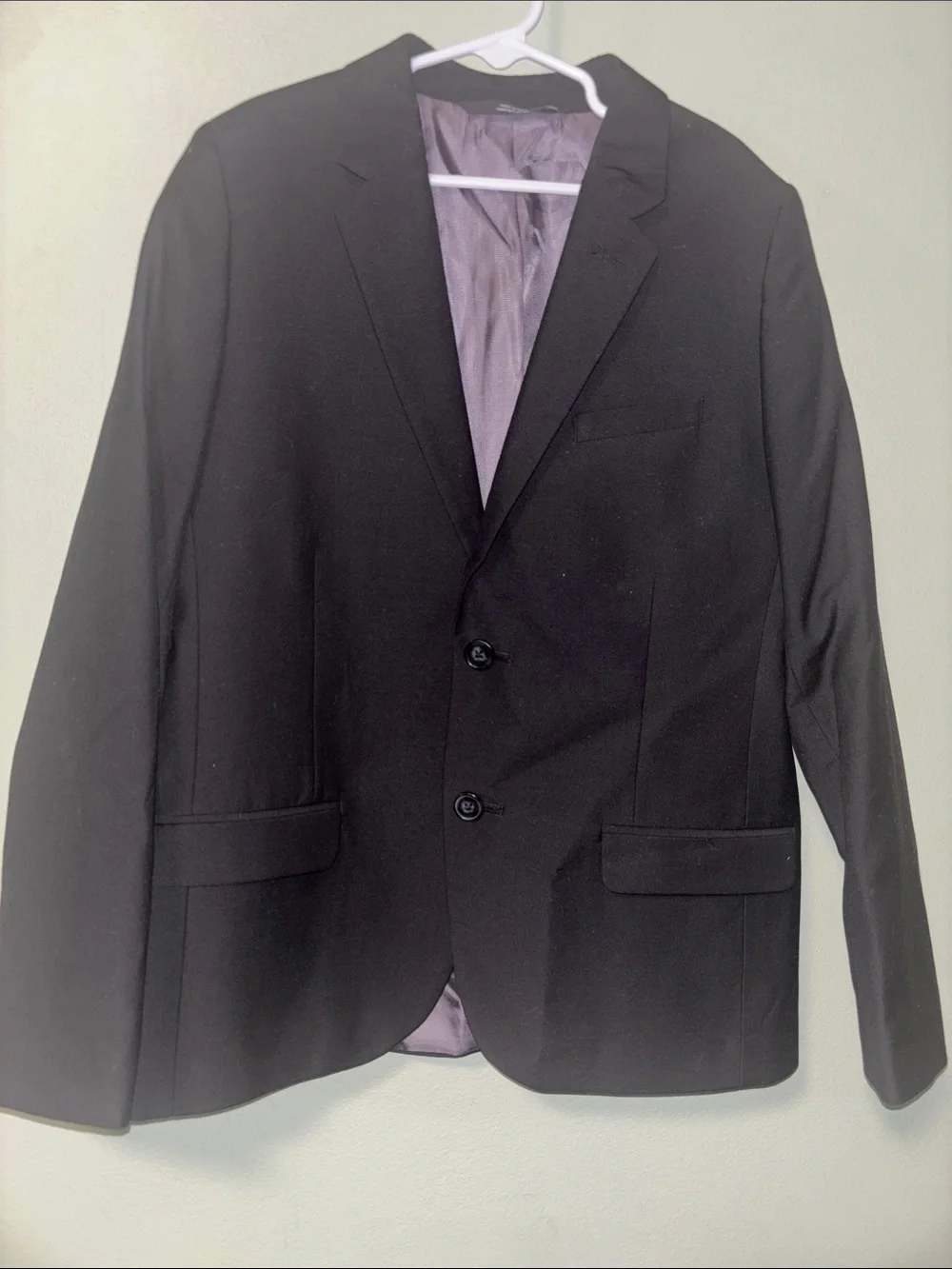 Classic Black  kids Two-Button Blazer